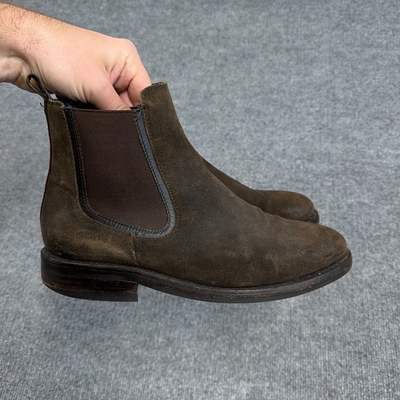 Thursday Boot Co Cavalier Suede Chelsea Men's 8.5 Dark Brown Pull On Everyday - Picture 1 of 13